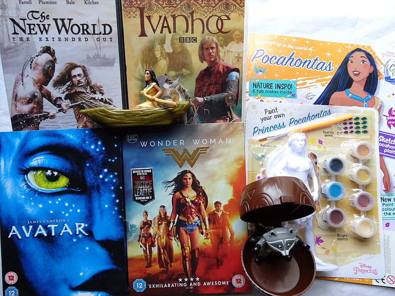 Films and film-related merchandise connected to the Pocahontas Legend