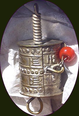 Tibetan Pendant Prayer Wheel